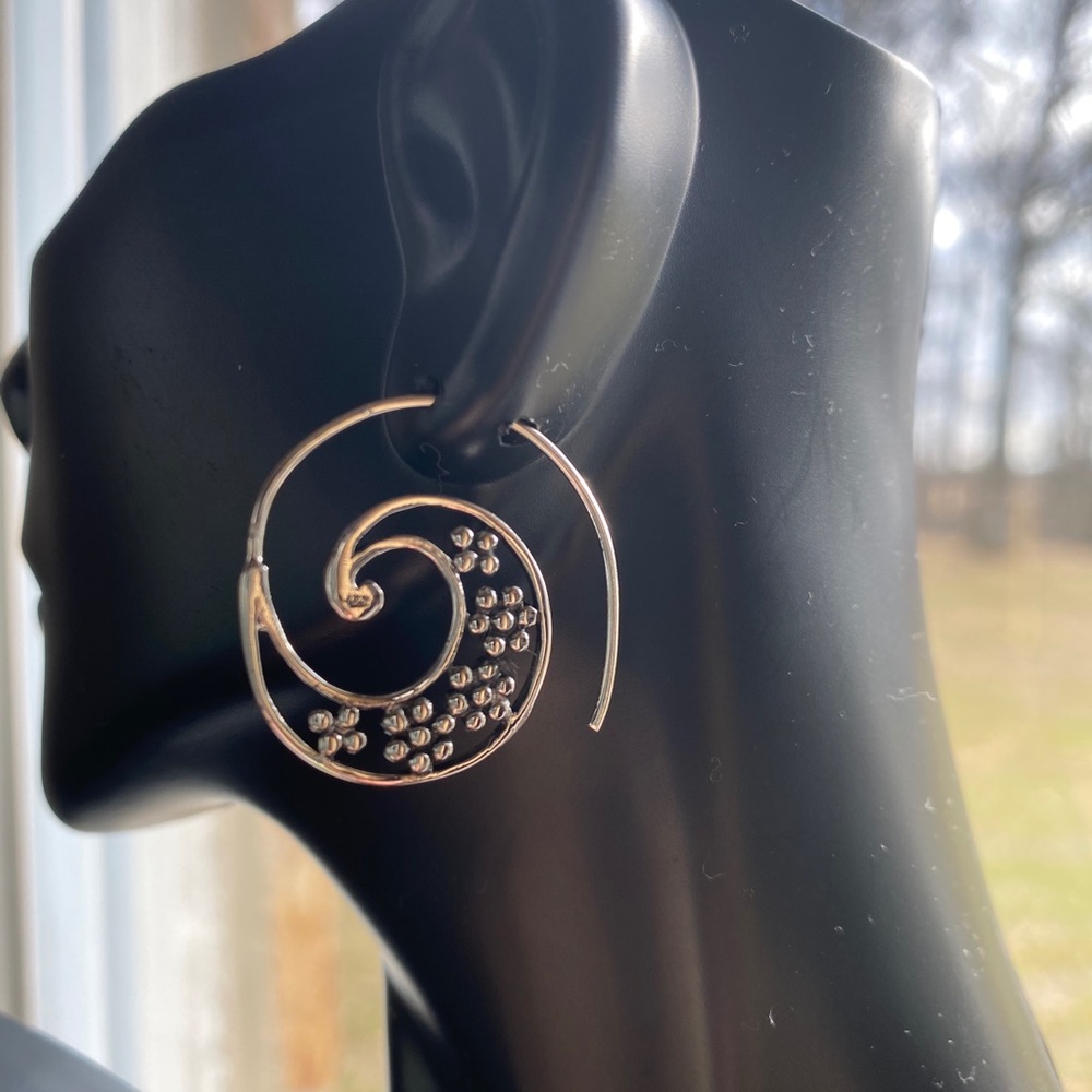 Sterling Silver Bali Style Hoops